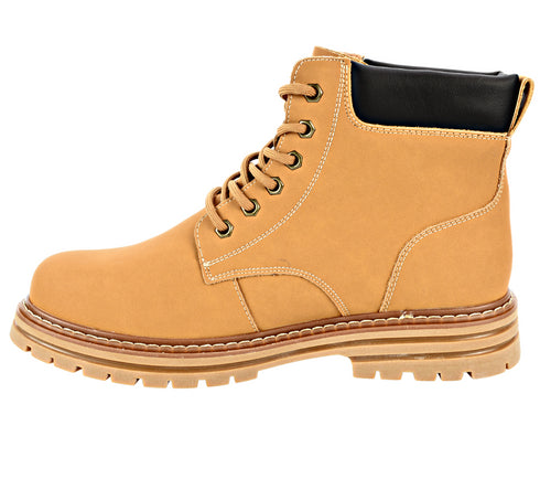 Ghete casual, barbati, MELS, 501235 galben, piele nabuc